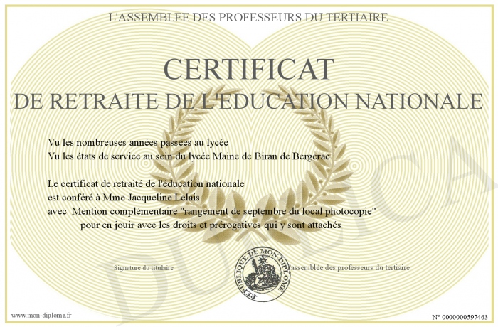 diplome tertiaire